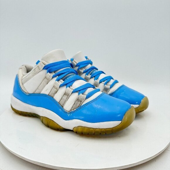 Nike Air Jordan 11 Low UNC Youth Sz 5Y Women 6.5 528896-106 University Blue Shoe - Picture 4 of 13